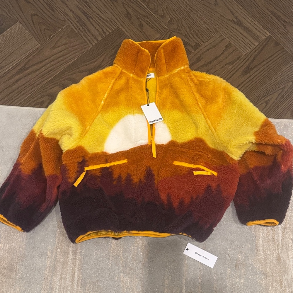 Rumored Sunset Gradient Sherpa  Jacket